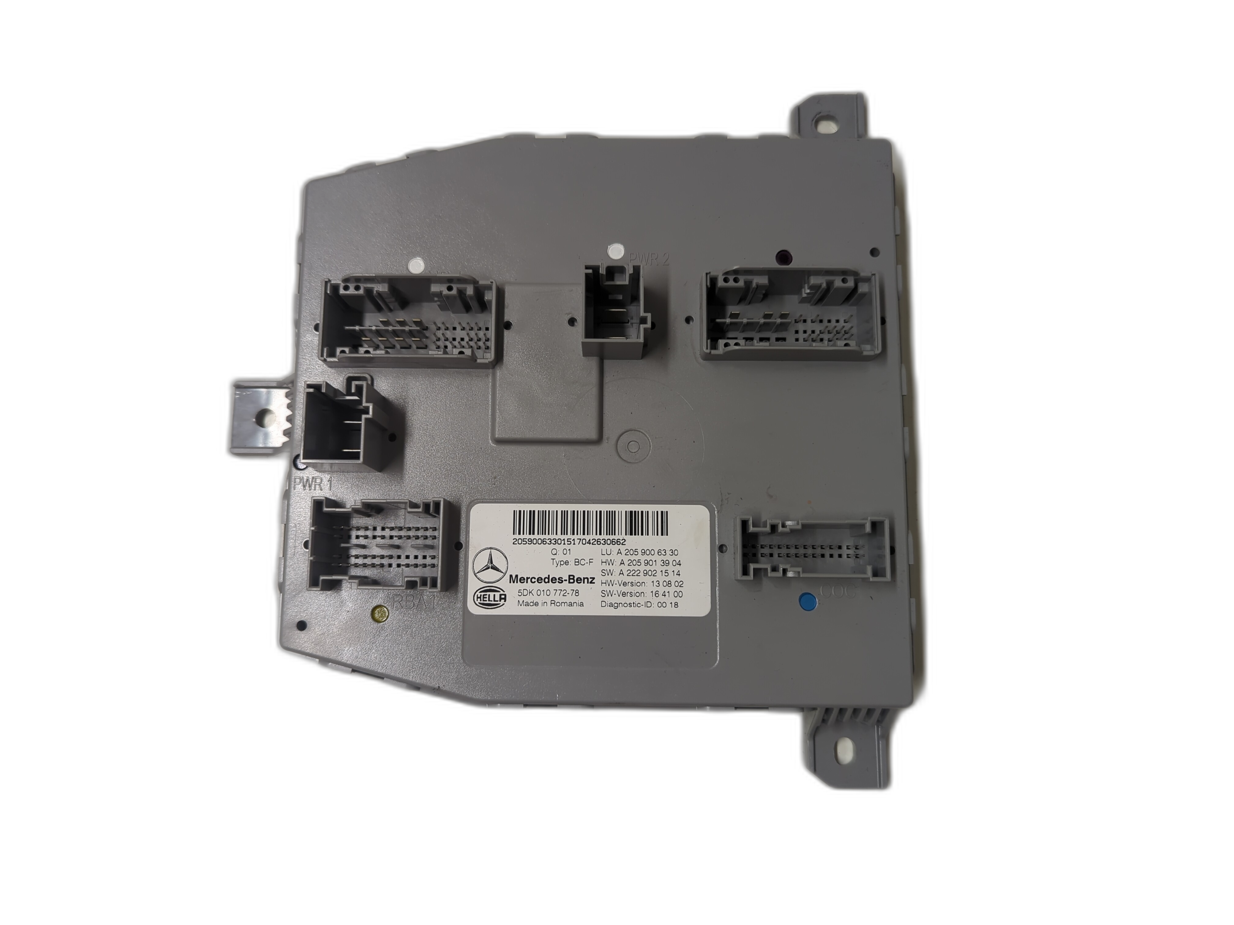 MERCEDES-BENZ C-Class 2017 SAM Control Module 5DK01077278 00007300