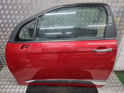 CITROEN DS3 MK1 3Dr COMPLETE FRONT LEFT DOOR PASSENGER SIDE IN RED (EPY) 2013