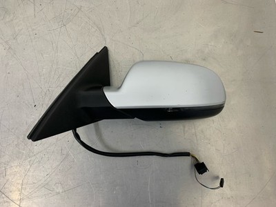 AUDI A4 B8 FRONT LEFT HEATED DOOR WING MIRROR IN SILVER (LX7W) 2010