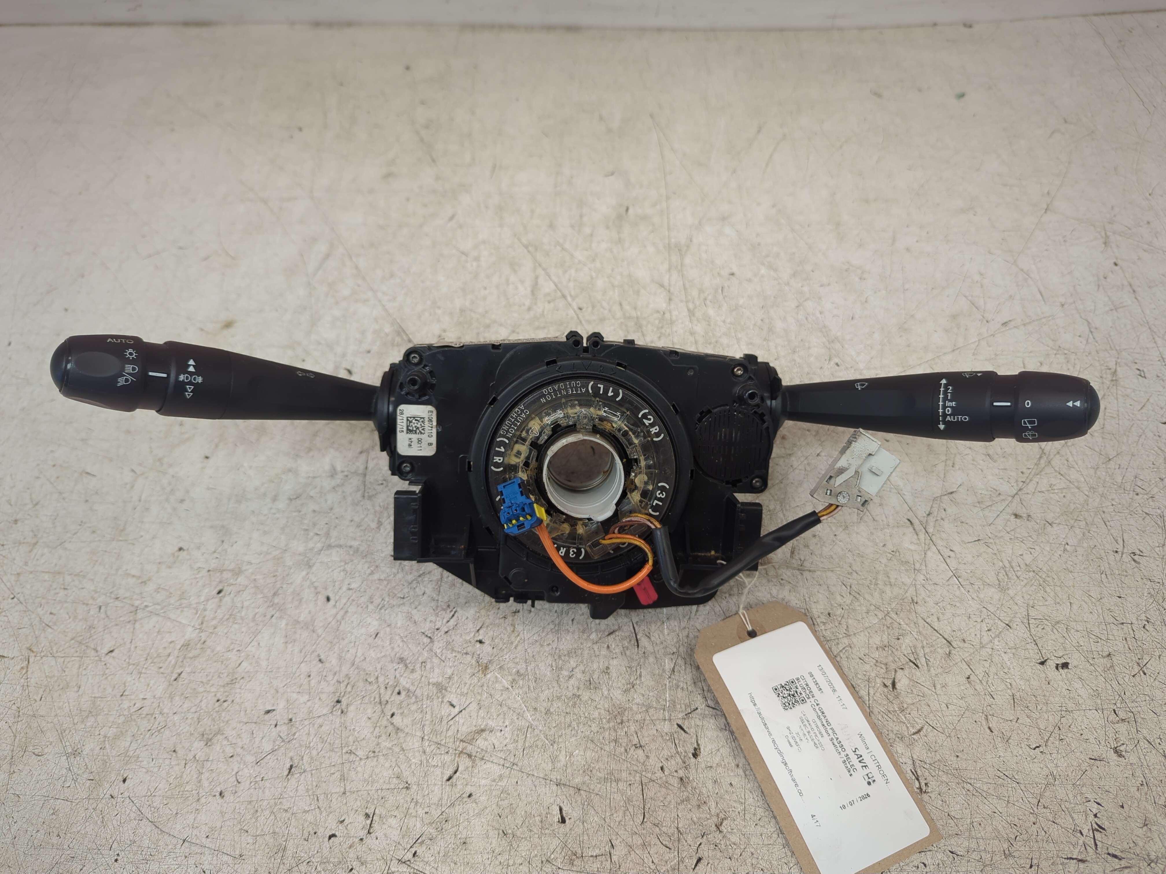 CITROEN C4 PICASSO COMBINATION SWITCH/STALKS 2016 MK2 B78 98072632ZD #00135351
