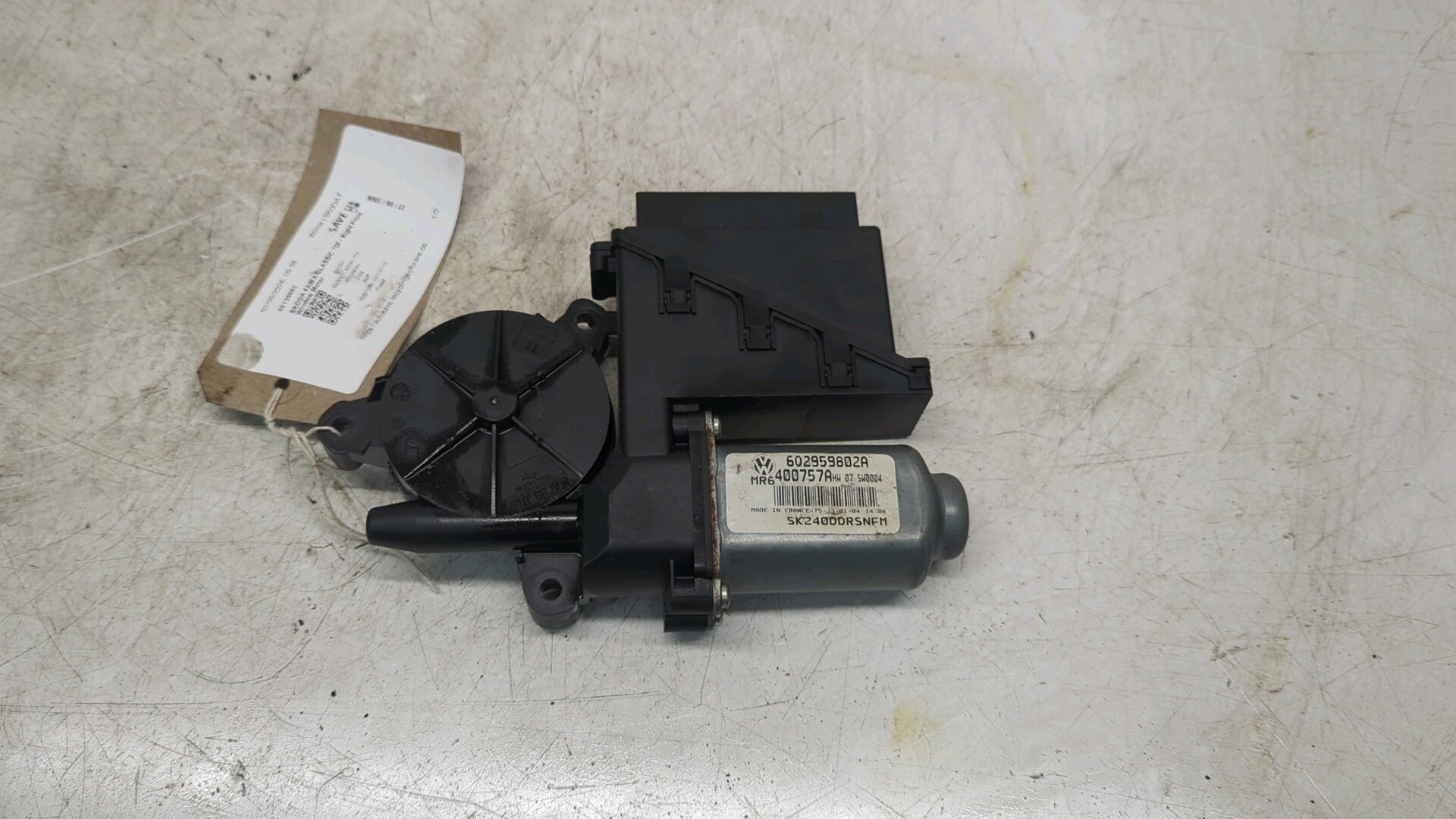 SKODA FABIA RIGHT FRONT WINDOW MOTOR 2004 MK1 6Y 602959802A