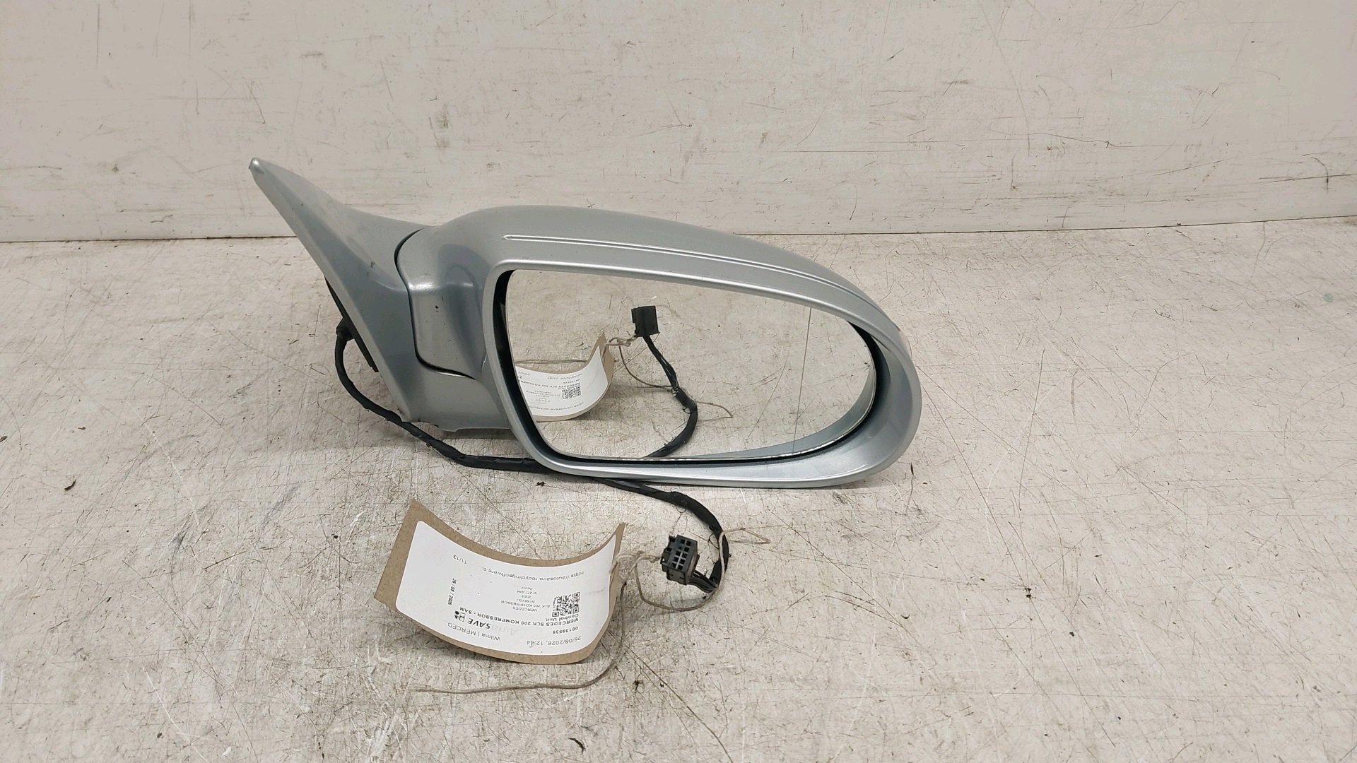 MERCEDES SLK DOOR MIRROR RIGHT DRIVER MANUAL FOLD R171 SILVER 2004-2011