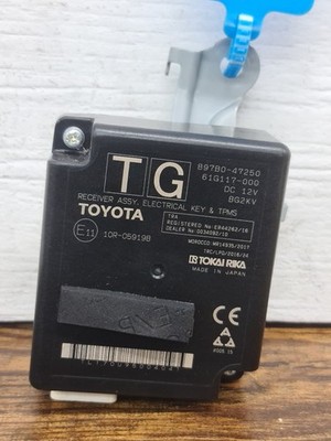 TOYOTA PRIUS 2019 Keyless Receiver Control Unit ECU 897B0-47250 10R-059198 2019
