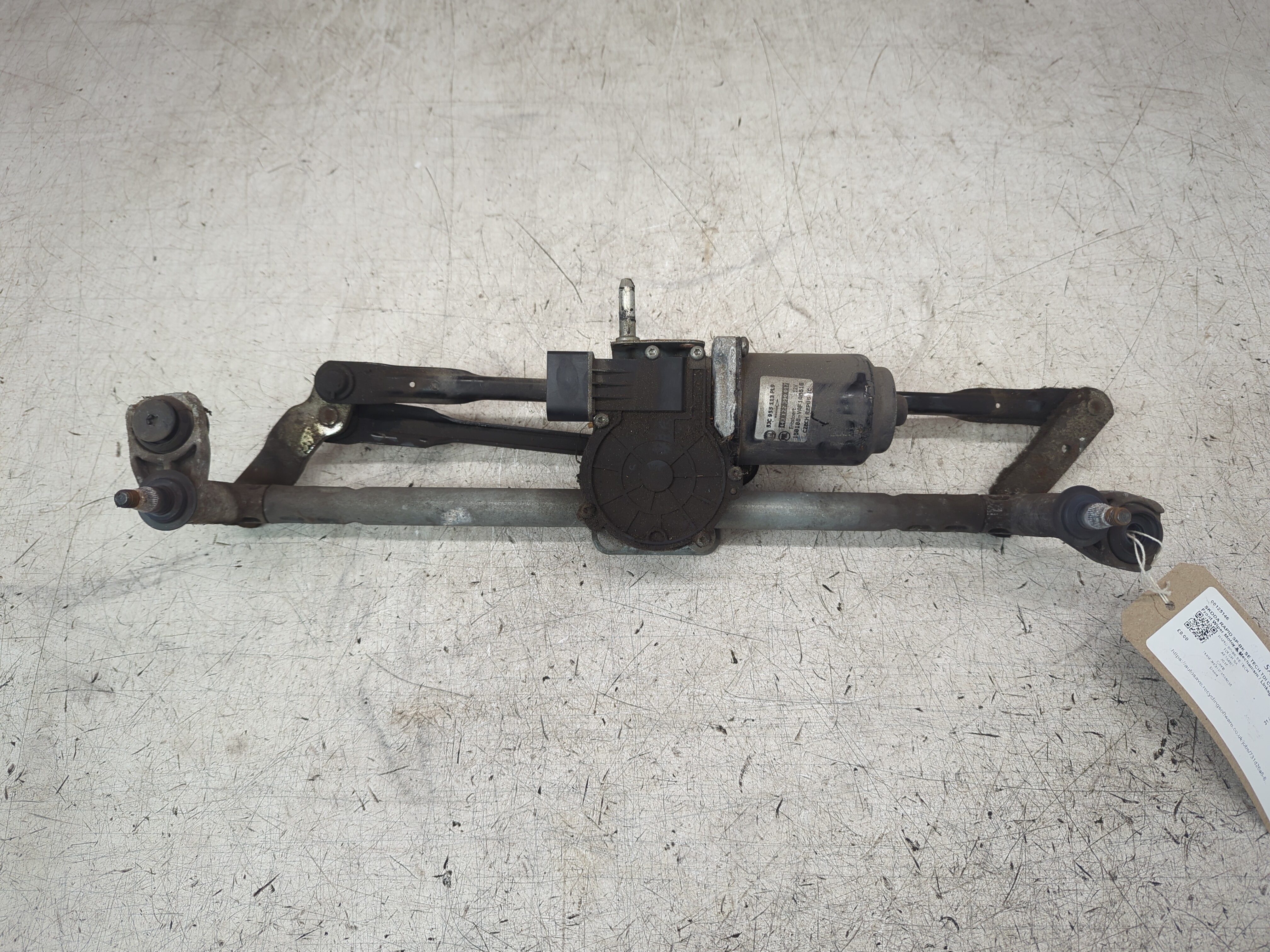 SKODA RAPID SPACEBACK FRONT WIPER MOTOR & LINKAGE 2015 (NH1) 5JC9551135