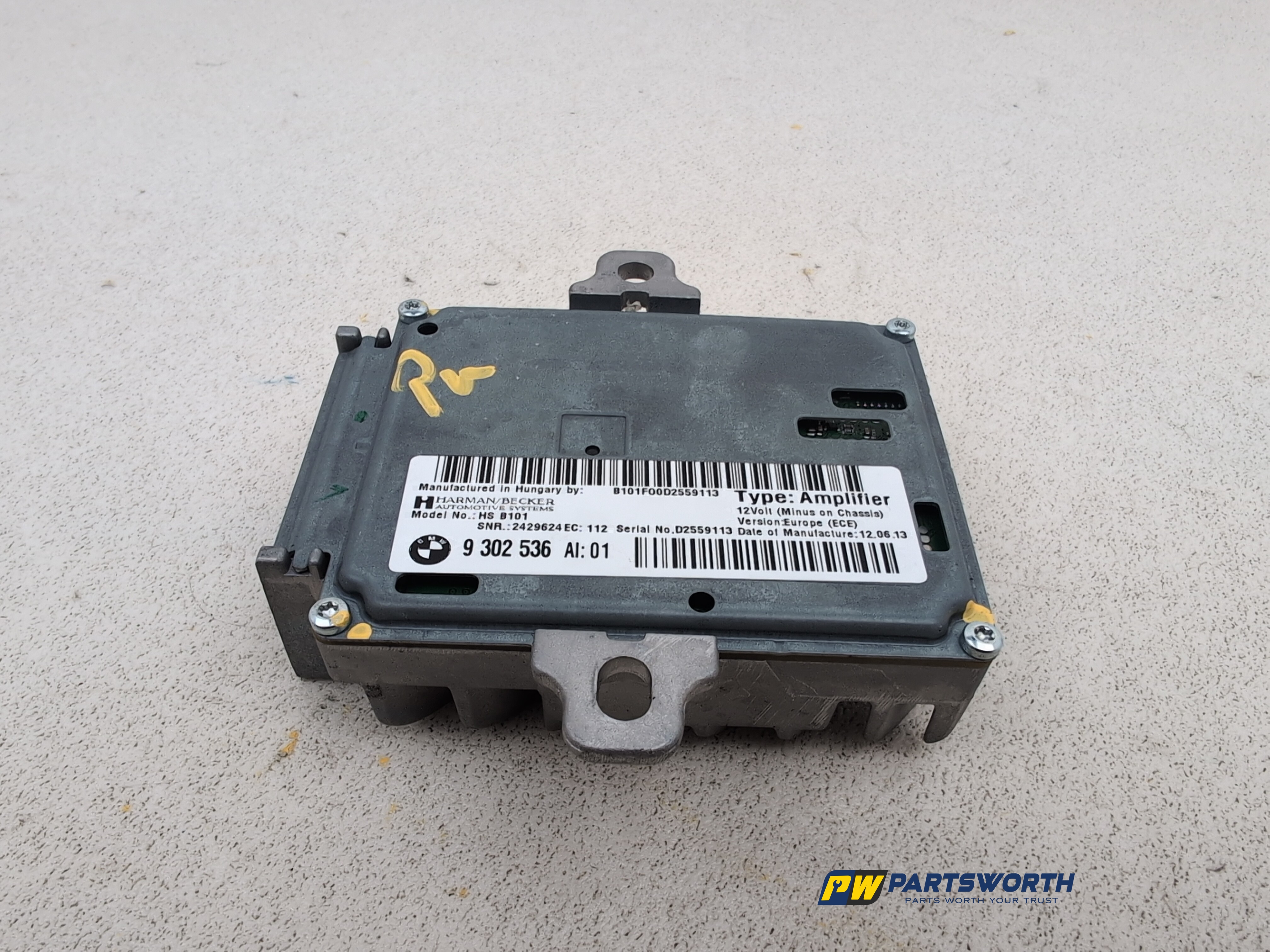 BMW 6 SERIES 640D M SPORT F13 HARMAN BECKER SOUND AMPLIFIER 9302536 2012-2018