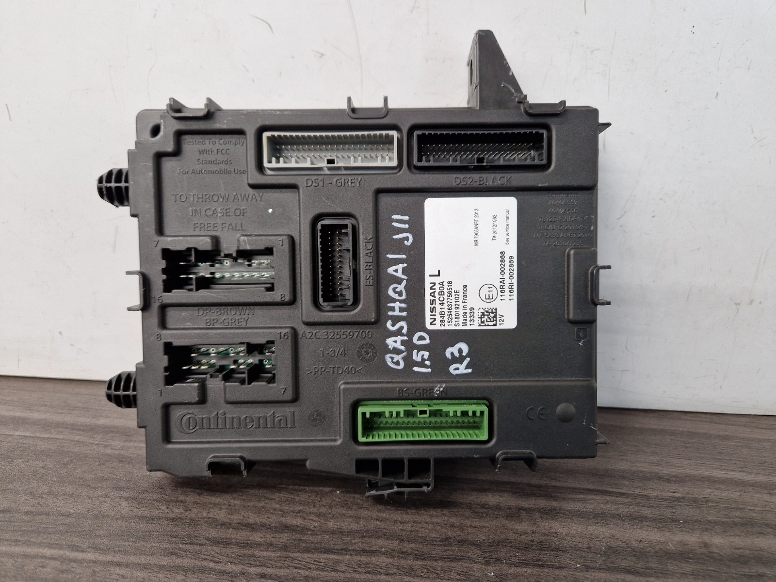 NISSAN QASHQAI J11 2014 BCM BODY CONTROL MODULE 284B14CB0A