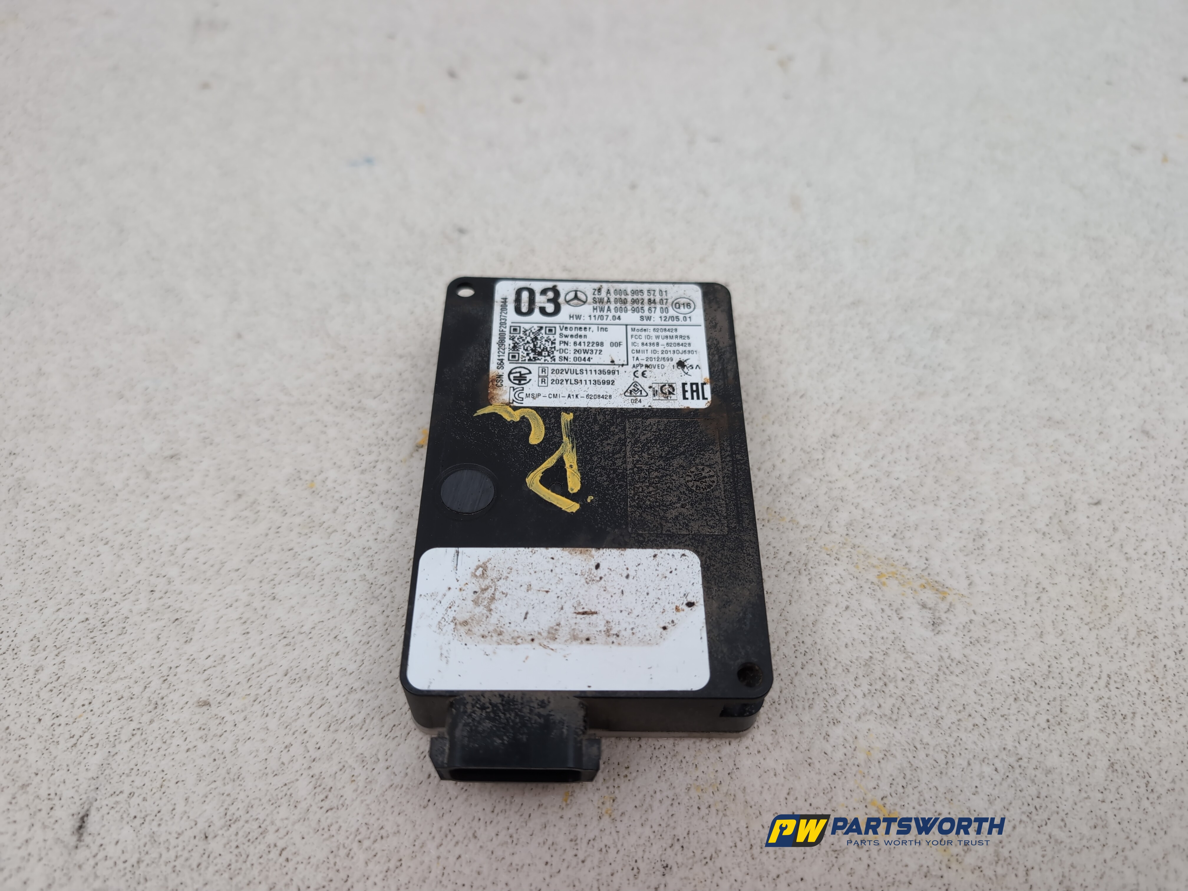 MERCEDES-BENZ CLS350 AMG X218 RADAR CONTROL MODULE SENSOR A0009055701 2011-2018