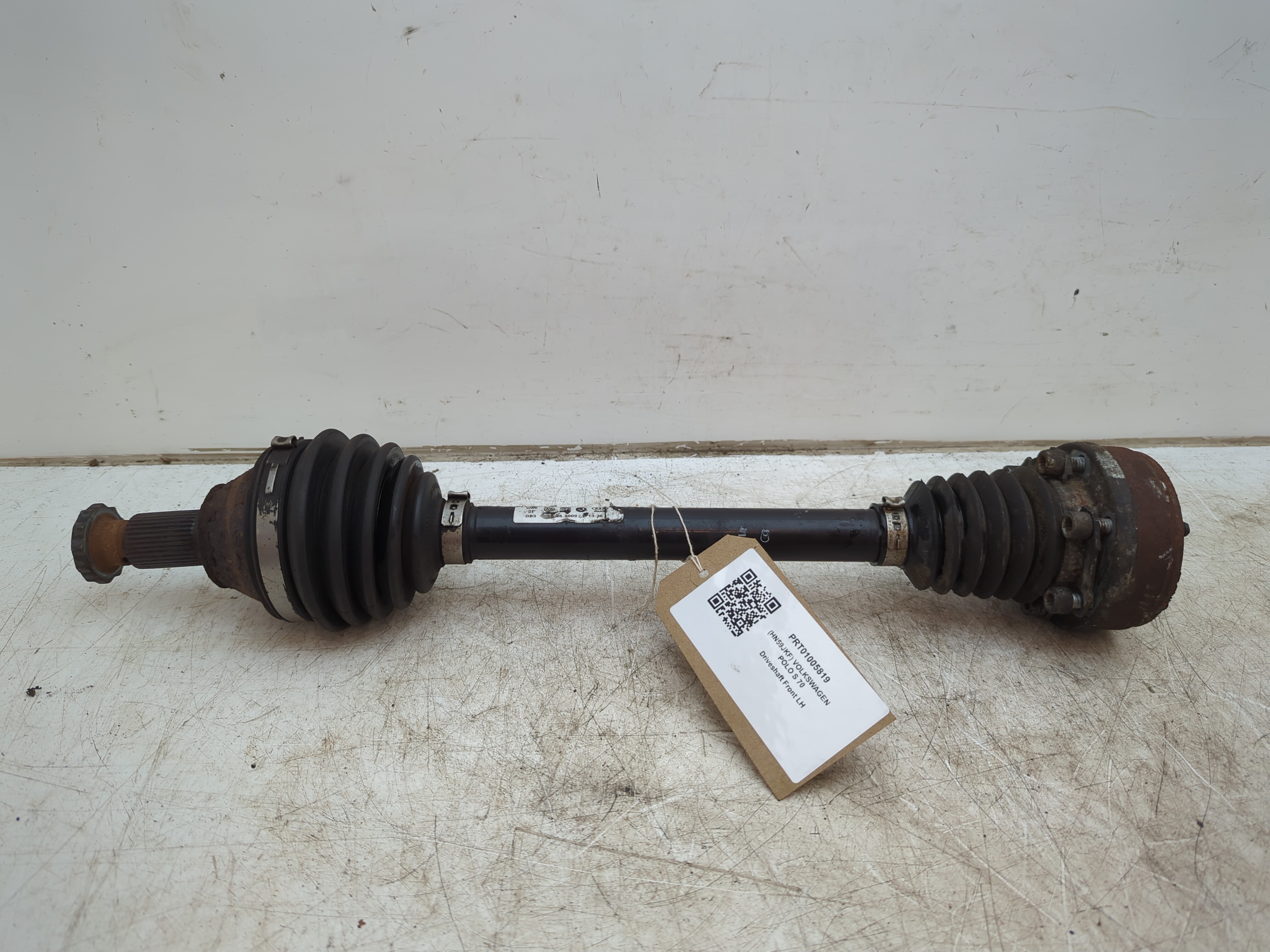 2009 VOLKSWAGEN POLO S 70 Driveshaft Front LH